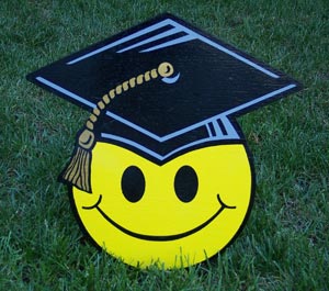 Graduation Smileys from Greetings by the Yard, Cards by the Yard, Flamingo Surprise